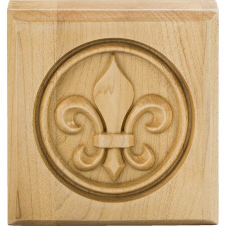 Hardware Resources Hard Maple, 3-1/2" H, 3-1/2" W, Unfinished FDLROS2HMP